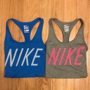 Lot of 2 Nike Dri-Fit Tanks